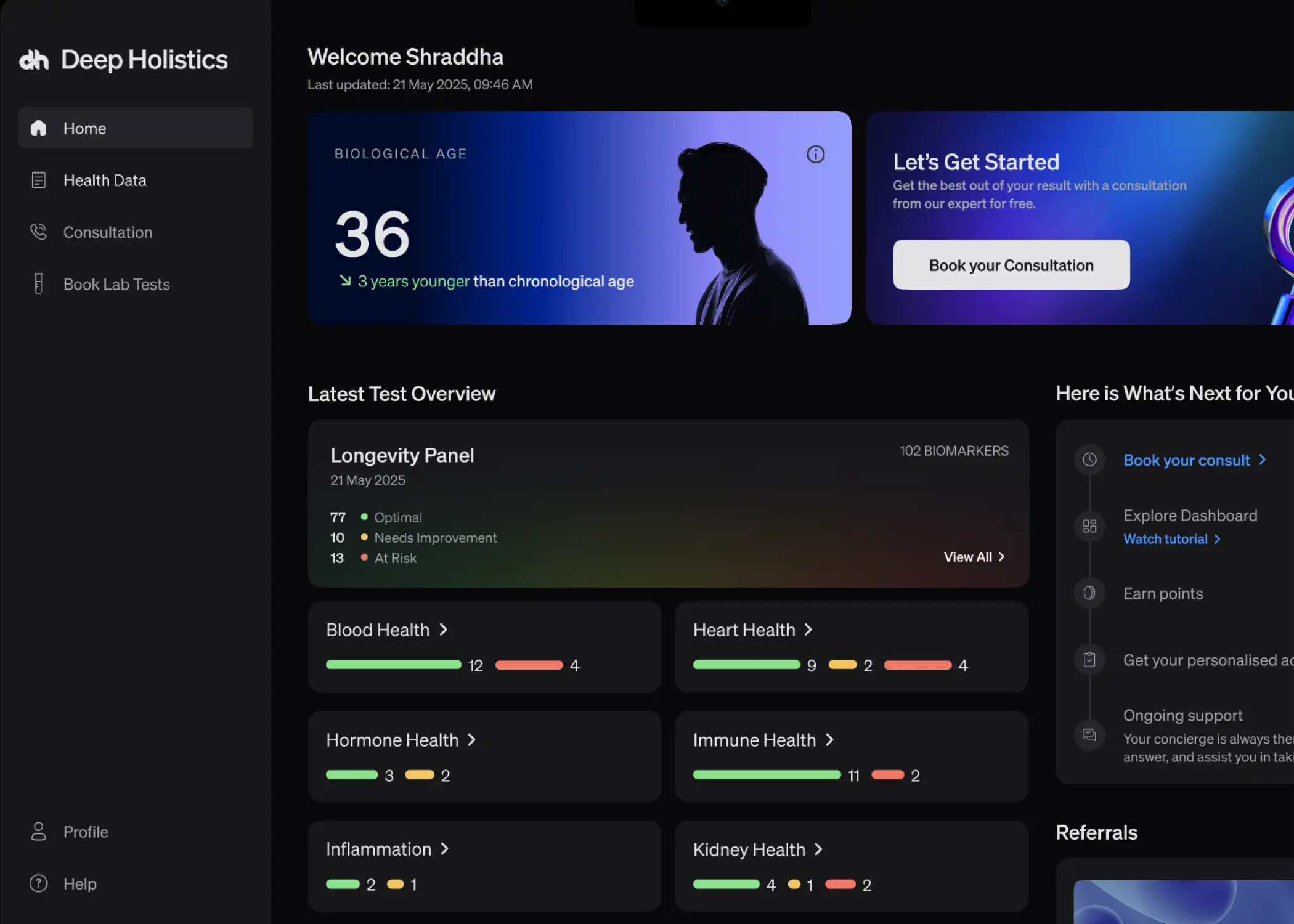 Baseline feature detail